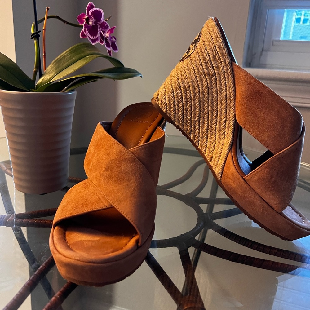 Tory Burch Bailey 110mm wedge platform espadrilles